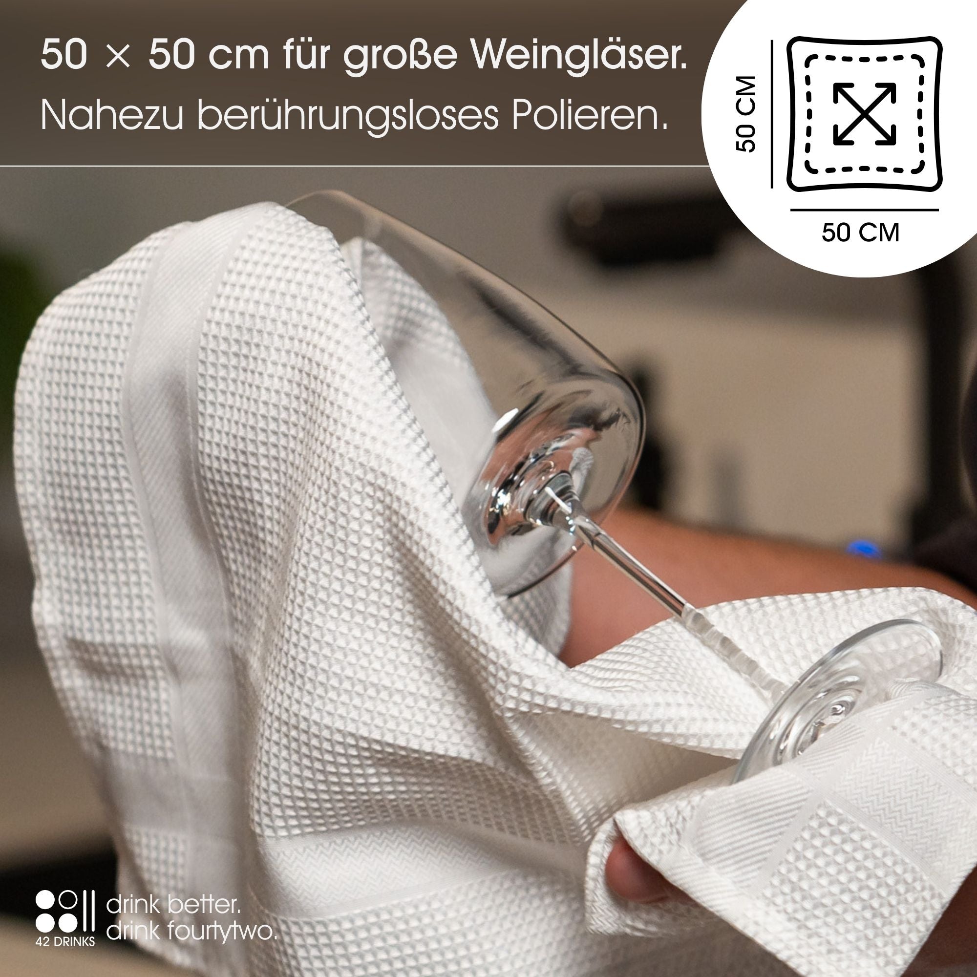 MOMENT WHITE – Panni lucidanti premium, confezione da 2 (50×50 cm)