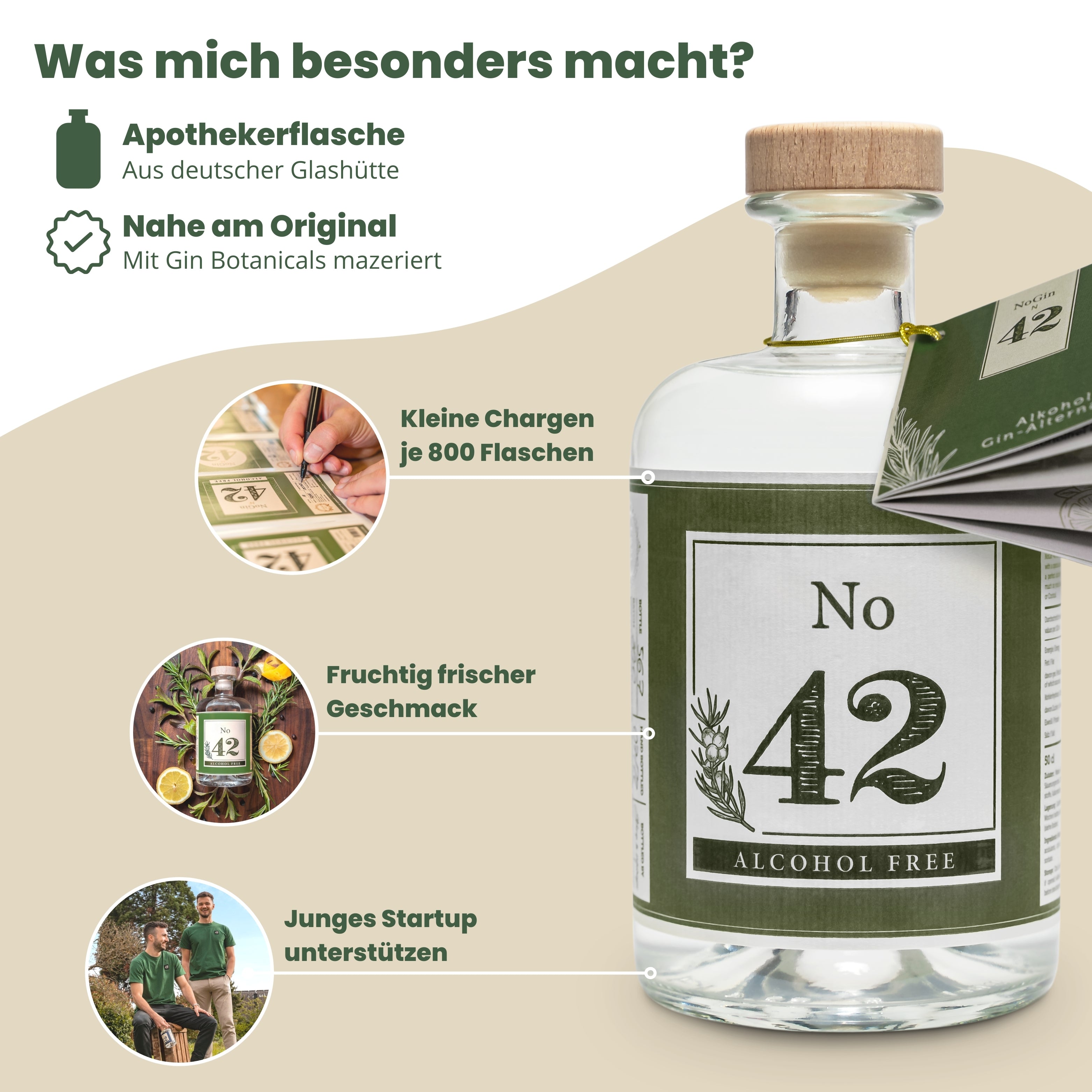 N° 42 – Distillat botanique sans alcool au genièvre 0,5 l
