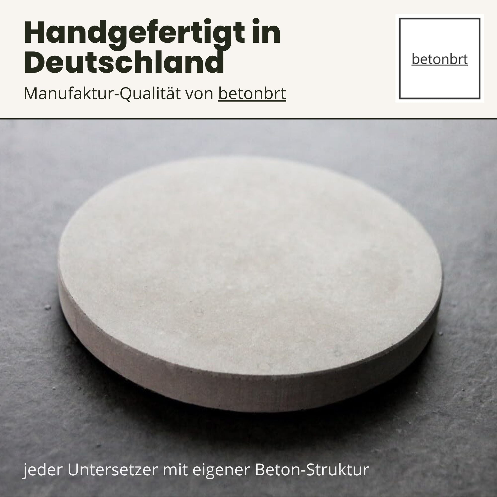 Beton-Untersetzer - passend für Gin 42 Gläser