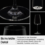 MOMENT WHITE – 6er Set Weißweingläser (420 ml) inkl. Poliertuch