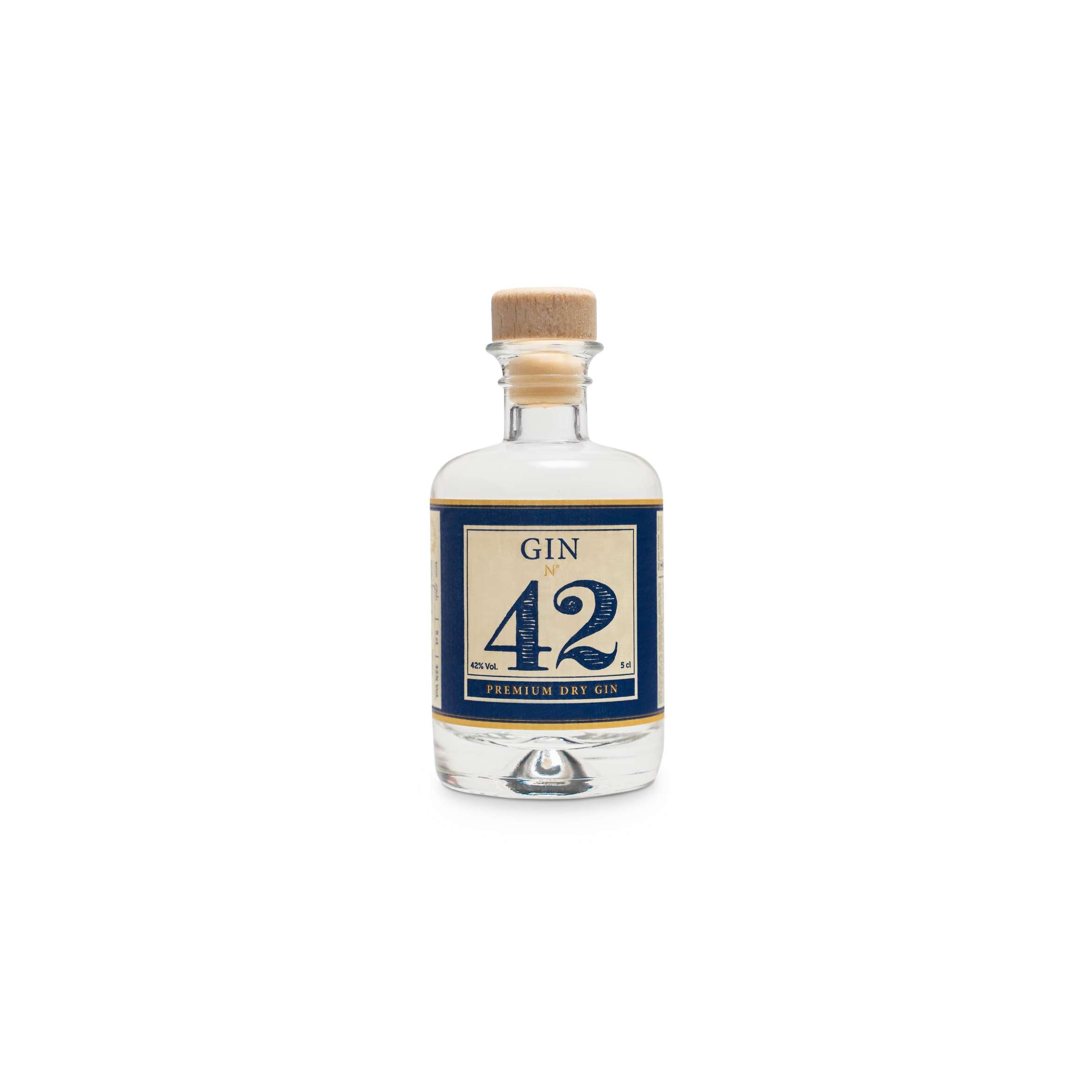 Gin 42 Mini Premium Dry Gin 42 % Vol. 0,05 l