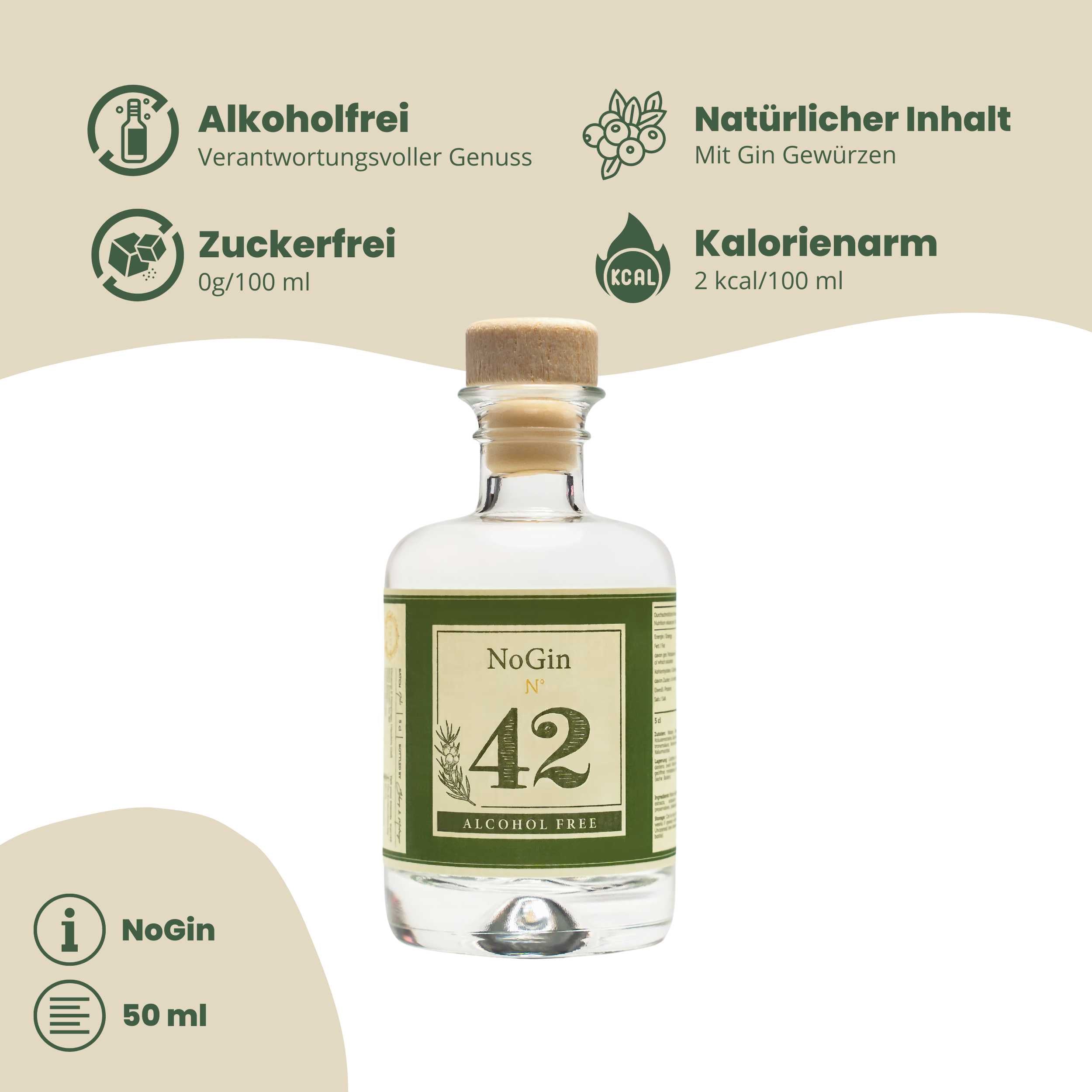 NoGin 42 Mini - Alkoholfreie Gin Alternative 0,05 l