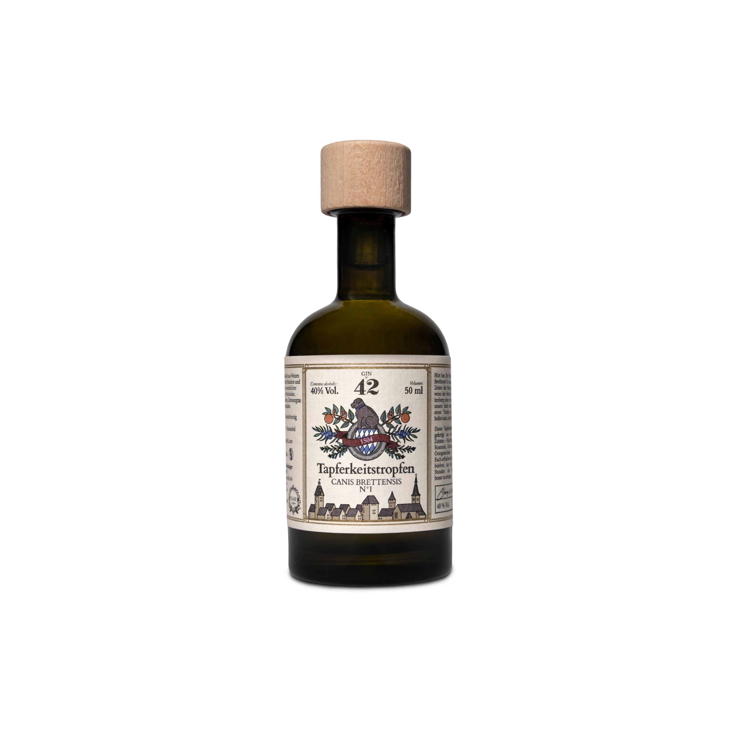 Gin 42 Mini Tapferkeitstropfen - Peter-und-Paul Fest Edition 40 % Vol. 0,05 L