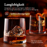 Whiskey Gläser - 2er Geschenkset mit Sprüchen (2 x 350 ml)