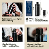 Coffret shaker à cocktail - Acier foncé - 500 ml