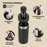 Coffret shaker à cocktail - Acier foncé - 500 ml