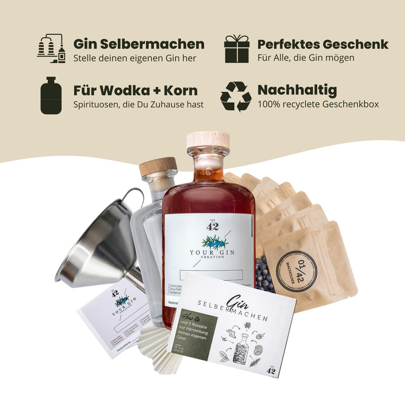 Gin Set zum Selbermachen ohne Basisalkohol