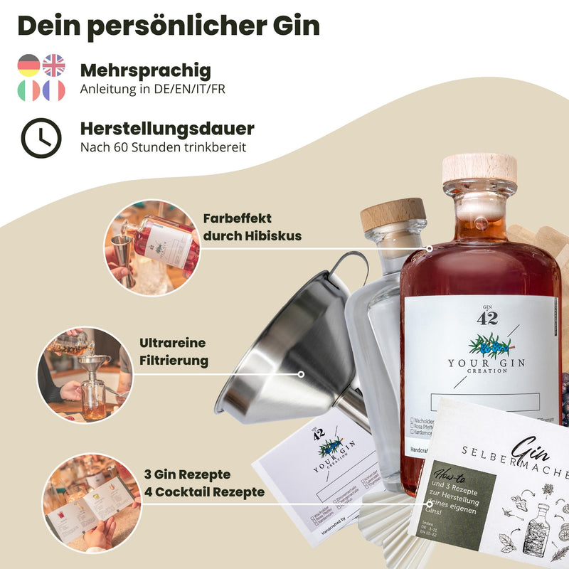 Gin Set zum Selbermachen ohne Basisalkohol