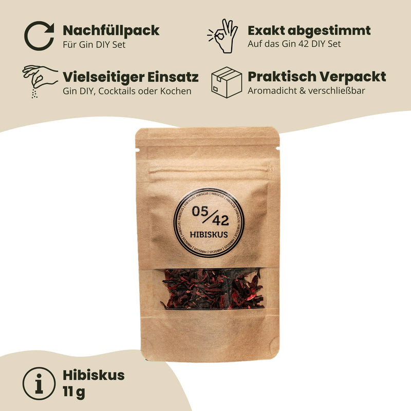 05/42 Hibiskus Nachfüllpack 11 g – Premium Botanical für das DIY Set
