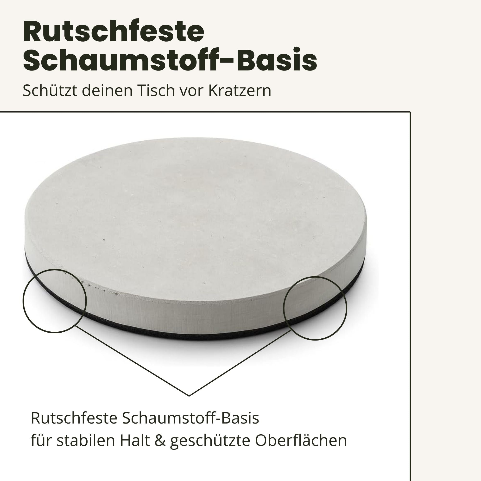 Beton-Untersetzer - passend für Gin 42 Gläser