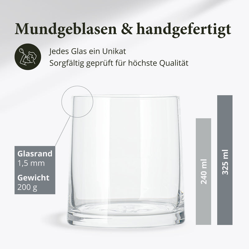 Whiskey Gläser - 2er Geschenkset (2 x 350 ml)