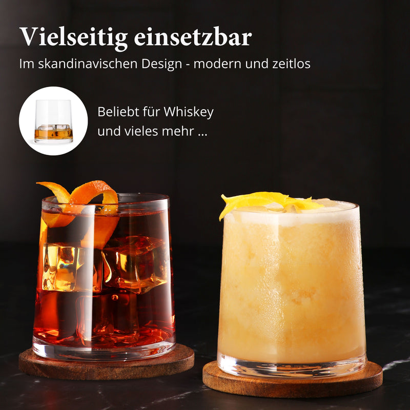 Whiskey Gläser - 2er Geschenkset (2 x 350 ml)