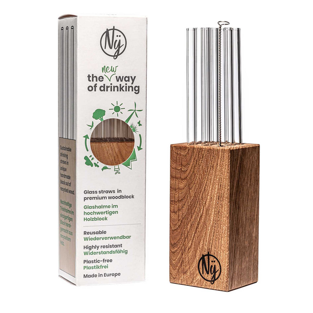 Cannucce In Vetro Corte HALM - 6 Pezzi Da 15 Cm + Spazzola Pulizia - Senza Plastica, Riutilizzabili - Foto 14