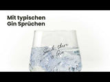 Verres à Gin Tonic - coffret cadeau de 2 avec dictons sur le gin (2 x 400 ml)